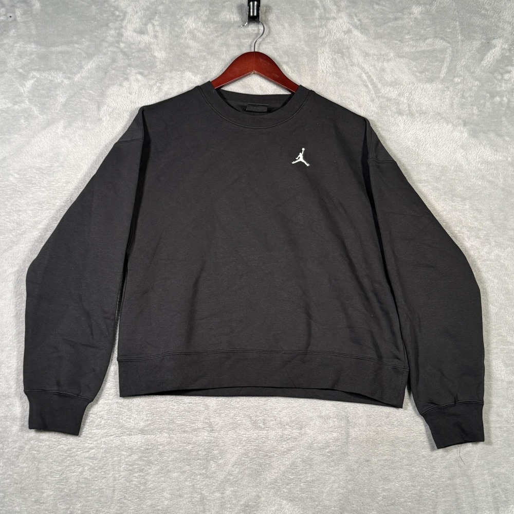Jordan Sweatshirt Womens XS Black Crewneck Pullover Jumpman‎ Brooklyn Crew Nike